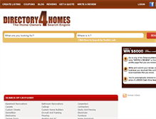 Tablet Screenshot of directory4homes.com